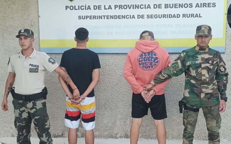 Dos aprehendidos por un robo en un establecimiento rural